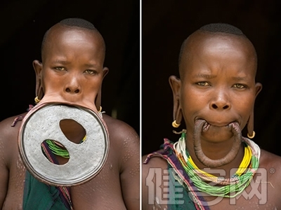 埃塞俄比亚唇盘族，世界上嘴巴最大的人 埃塞俄比亚唇盘