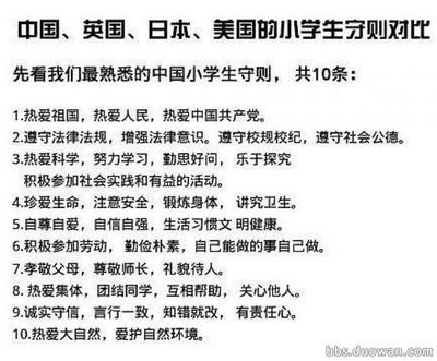 中国、英国、日本、美国小学生守则之比较 中国美国英国日本房价