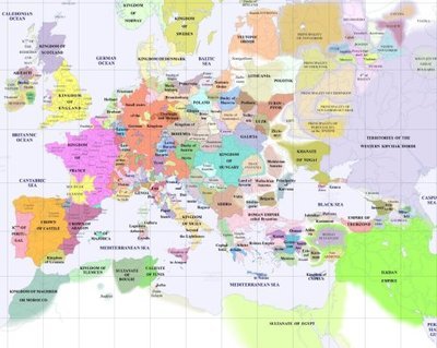 欧洲历史地图（每隔一百年一张） 欧洲历史地图演变