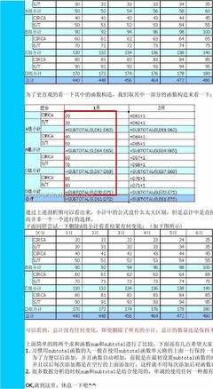 SUBTOTAL函数的使用 sum用法