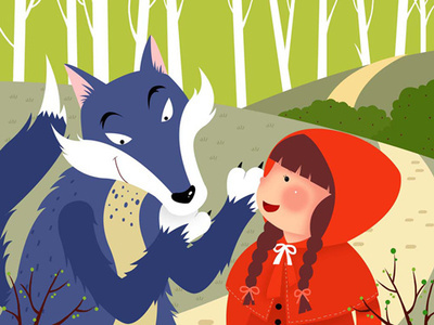 [转载]小红帽和大灰狼的故事〈英文版〉 小红帽大灰狼