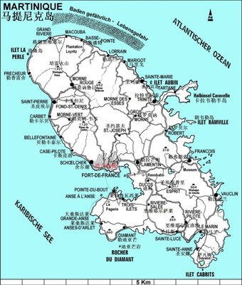 加勒比海的法属马提尼克岛 加勒比海属于哪个洲