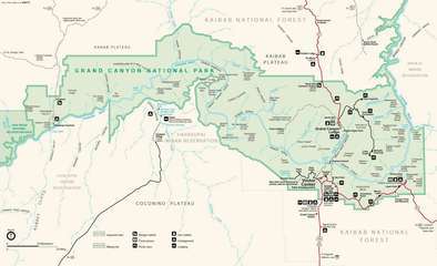 感受美国-科罗拉多大峡谷 科罗拉多大峡谷地图