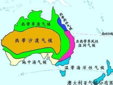 澳大利亚气候与环境 澳大利亚气候成因