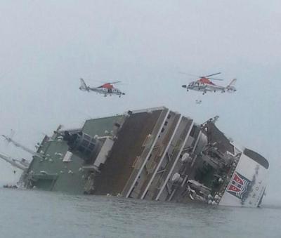 韩国“岁月号”游轮沉没，200多乘客命丧大海！ 长江游轮沉没