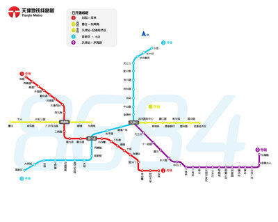 天津地铁线路图 最新 天津地铁3号线