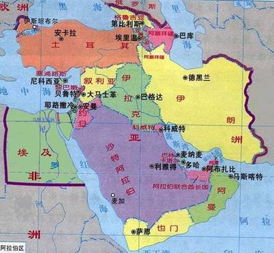 地图会说话|中东为什么叫中东 中东地区地图