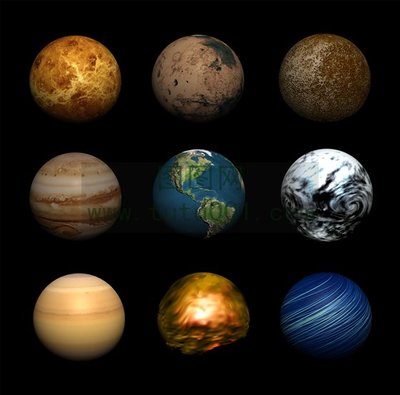 九大行星的排列 宇宙中最恐怖的星球