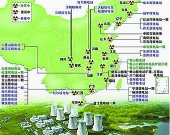 中国核电站数量中国核电站分布图 中国未来核电站分布图