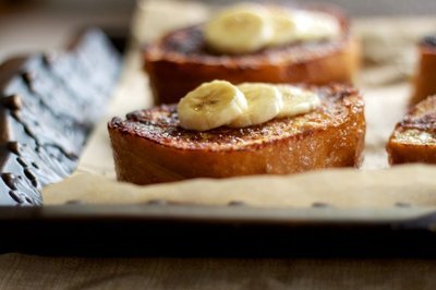香蕉奶油芝士法式土司/StuffedFrenchToast french toast