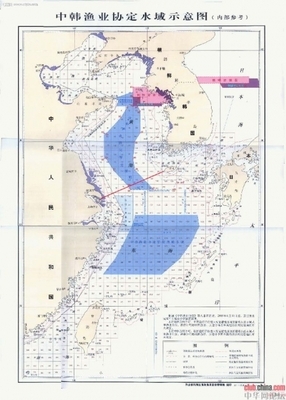 黄海海域的划分争端 黄海海域划分