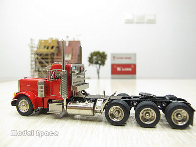 peterbilt379重型拖头与Talbert55SA低板拖车模型 peterbilt 379
