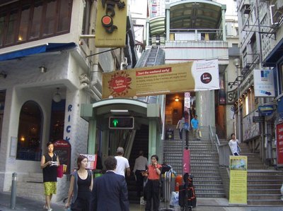 世界之最：香港半山的自动扶梯