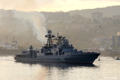 【图文】（俄罗斯）实拍俄罗斯太平洋舰队海军基地及主力导弹驱逐 俄罗斯导弹驱逐舰