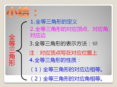 全等三角形的教学设计 全等三角形的说课稿