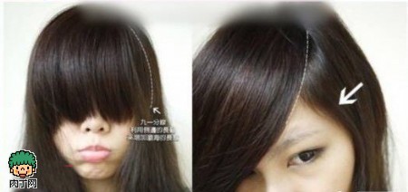 各种尺寸的女生斜刘海发型图片 没刘海的女生发型