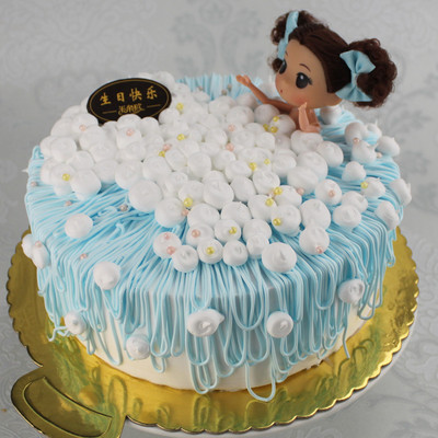 芭比娃娃生日蛋糕 生日蛋糕 芭比娃娃