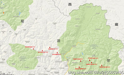 喜马拉雅山脉高峰地图（原创） 喜马拉雅山脉图片