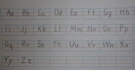 [转载]一年级下册语文拼音大写字母表写法读法由来 拼音字母表标准读法