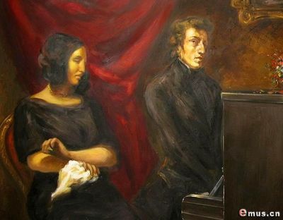 参观音乐家肖邦与法国女作家乔治桑的旧居 肖邦与乔治桑