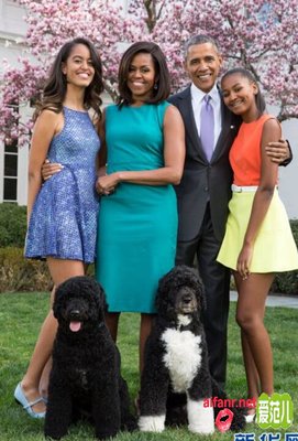 奥巴马的“全家福” 我的全家福