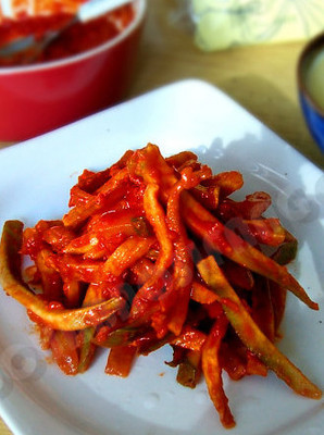 最近特想吃的菜——朝鲜萝卜咸菜（甜辣酱的做法） 朝鲜萝卜咸菜