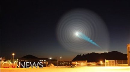 09年12月9日挪威上空发现不明“蓝色发光物” 宇航员发现不明飞行物