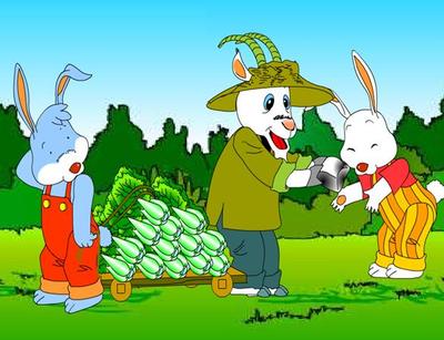 《小白兔和小灰兔》公开课 小白兔和小灰兔的故事