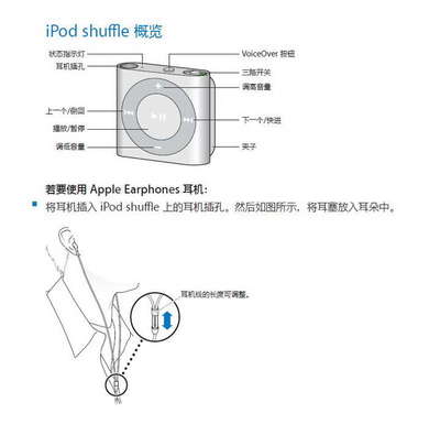 iPodShuffle四代使用方法 如何使用ipod shuffle