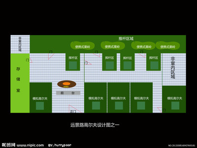 高尔夫球场设计 家庭高尔夫练习场