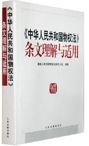 法规条文对条款项目的一般理解 物权法条文理解与适用