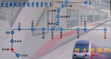 大连轻轨时刻表及大连轻轨路线图 大连到旅顺轻轨时刻表