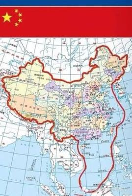 中国全图（含海域）：竖版中国地图