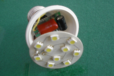 LED节能灯制作 3颗led 节能灯电路图