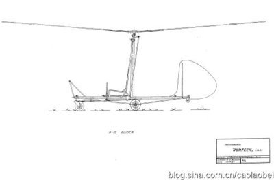 B19--B20旋翼飞机图纸一组 自旋翼飞机