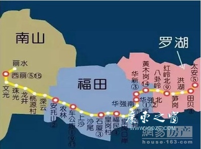 深圳地铁7号线、9号线、11号线规划图 深圳地铁14号线规划