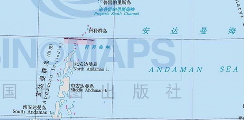 缅甸将孟加拉湾科科群岛租给中国：科科群岛地图