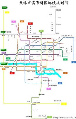 天津市滨海新区地铁规划图1.2版（B1-B5、Z1-Z4、M9线） z1z2z3z4