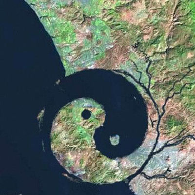 新西兰南岛太极卫星图 新西兰南岛——太极