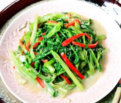 通心菜用椒丝腐乳来炒最美味（附15道蔬菜做法） 美味蔬菜菜谱