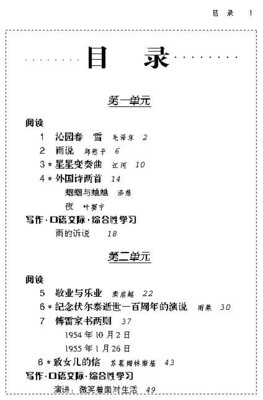 1978-1988年初中语文课文目录 1988年初中数学