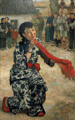 二十世纪中国经典油画（五）——徐悲鸿《放下你的鞭子》 徐悲鸿油画愚公移山