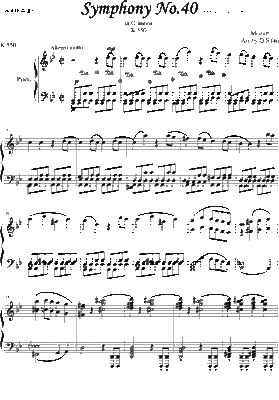 莫扎特第25号交响曲（很好听） 莫扎特第四十交响曲