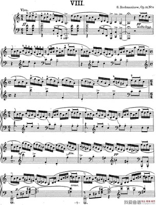 拉赫玛尼诺夫24首钢琴前奏曲Op.3-2Op.23Op.32 拉赫玛尼诺夫钢琴谱