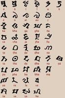 吐火罗文 吐火罗文字母