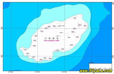 中沙群岛地图和概况 中沙群岛地图