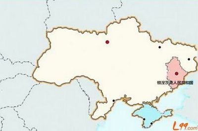 顿涅茨克人民共和国、卢甘斯克人民共和国地图 顿涅茨克州地图