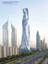 看看迪拜旋转摩天大楼是怎么每层都旋转的！震撼！【视频】 旋转摩天大楼