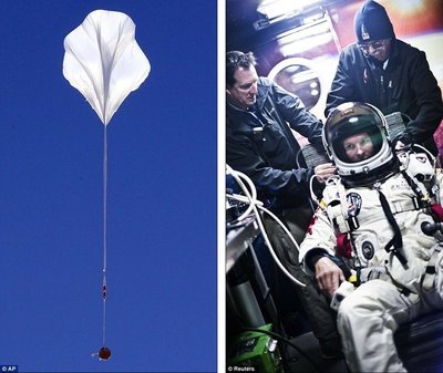 太空边缘超音速跳伞极限狂人在美破纪录 超音速跳伞