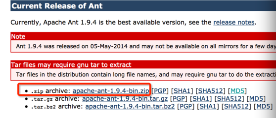 Ant的下载安装和简单地使用 android ant下载安装